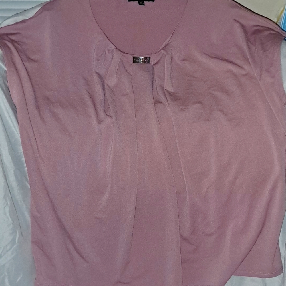 Crop-Sleeve Blouse